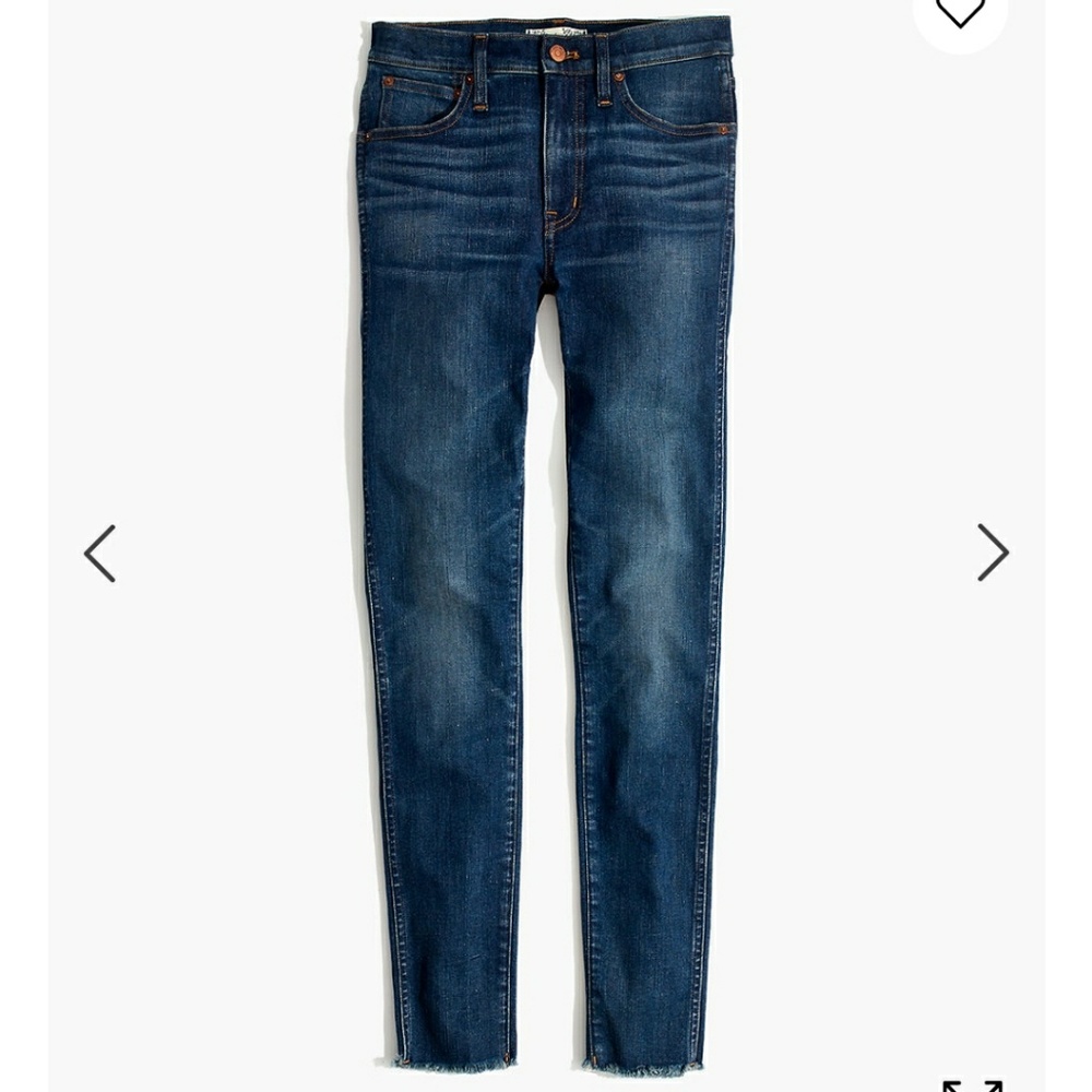 Madewell high rise skinny with let down hem